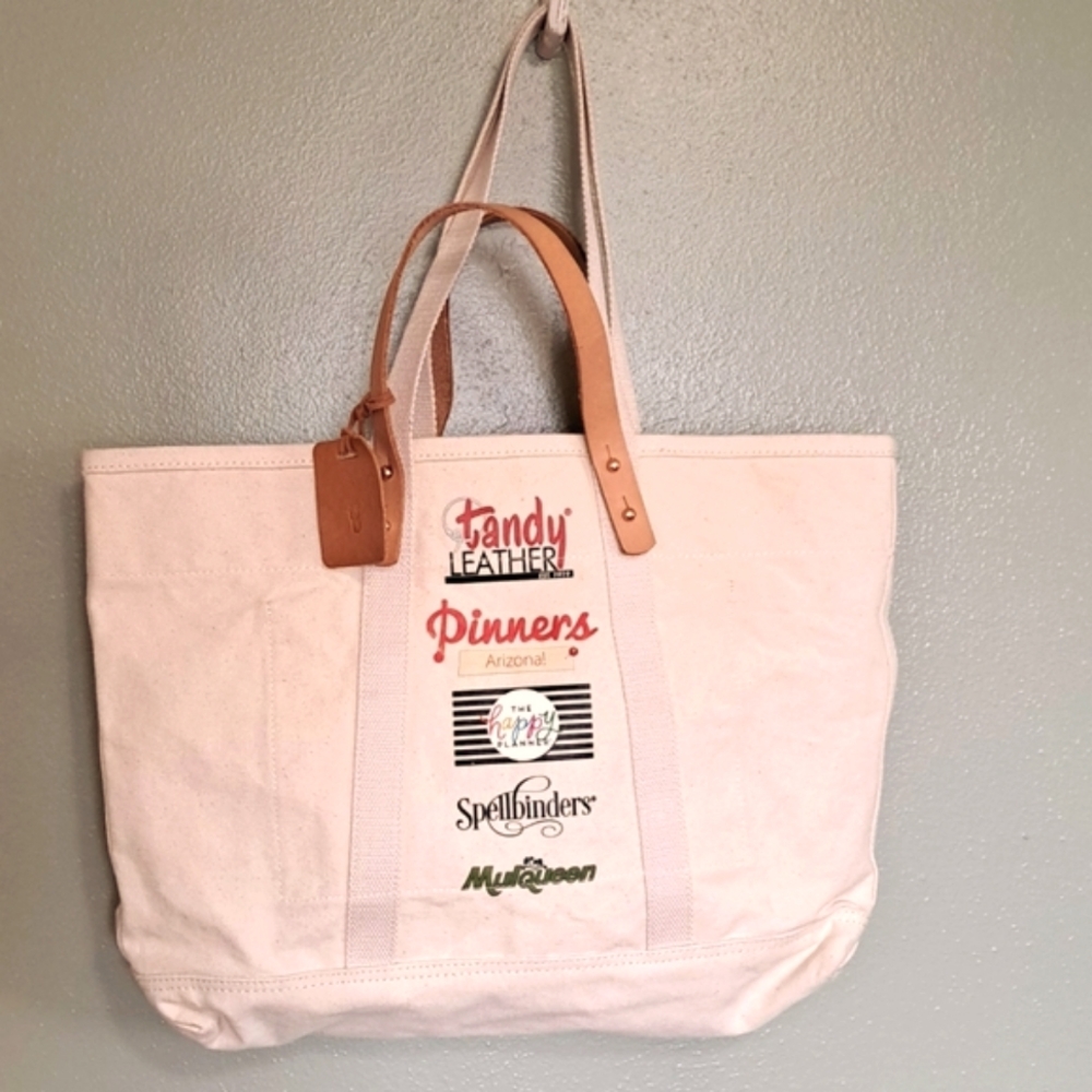 Tandy Leather Canvas Pinners Tote Bag